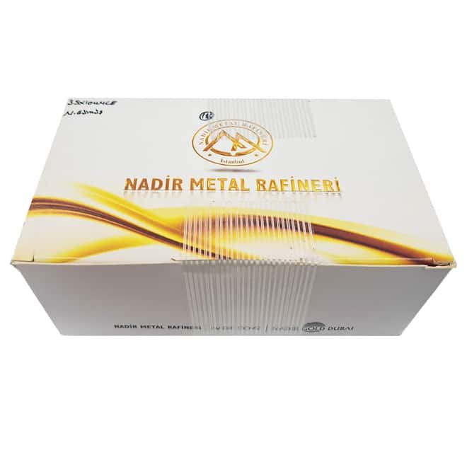 Box of 35 - 1 oz Nadir Refinery Silver Bar .999 Fine (in Assay)
