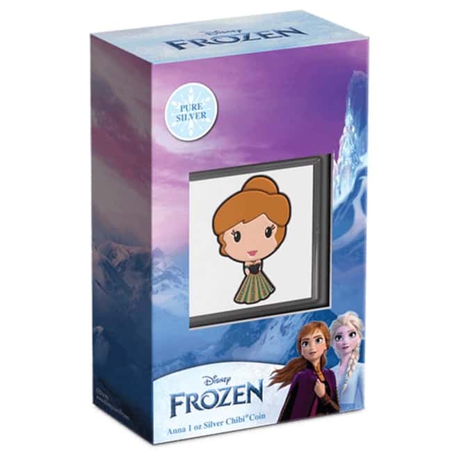 2022 Niue 1 oz Disney Frozen Anna Silver Chibi Coin