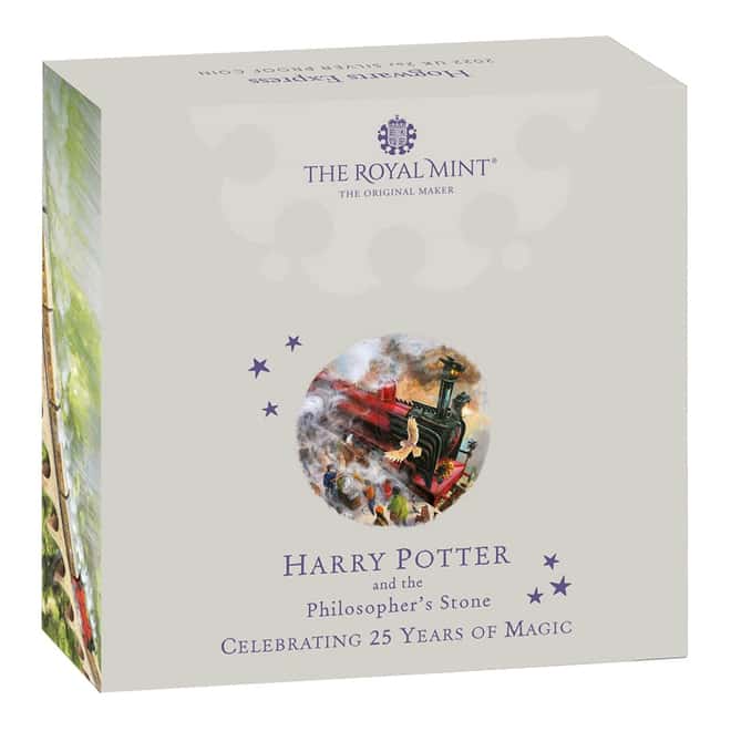 2022 UK 2 oz Harry Potter Hogwarts Express Proof Silver Coin