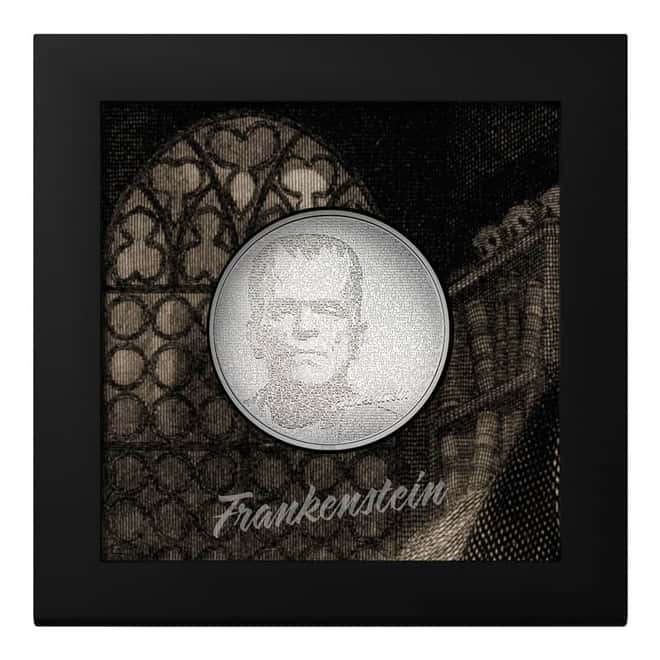 2023 Cook Islands 1 oz Silver Typefaces Frankenstein Coin
