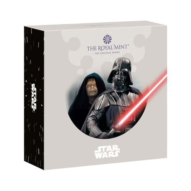 2023 GB 5 oz Proof Silver Star Wars Darth Vader & Emperor Palpatine Coin