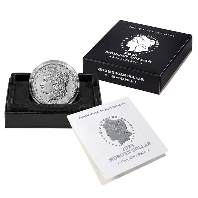 2023 Morgan Silver Dollar .999 Fine (w/Box & COA)