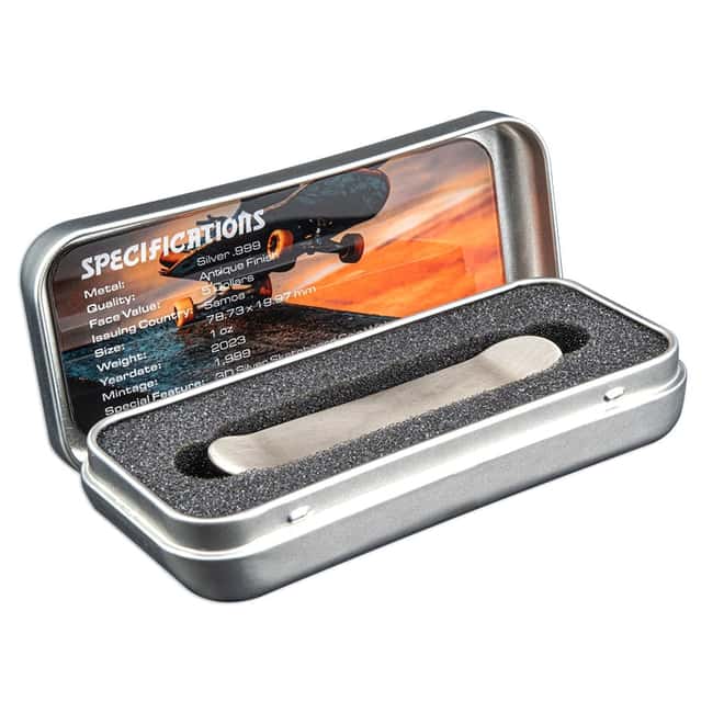 2023 Samoa 1 oz Silver Skateboard 3D Movable Coin .999 Fine