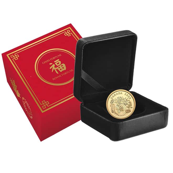 2024 Canada 1/20 oz Spirit Dragon Proof Gold Coin