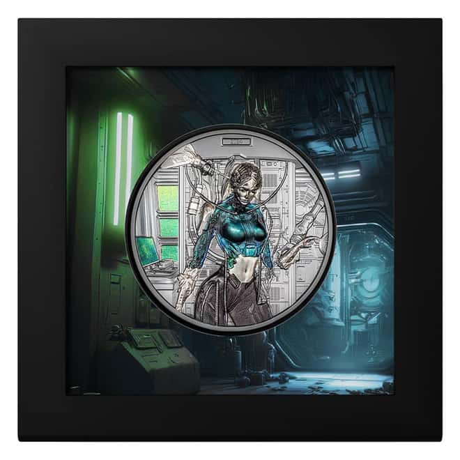 2024 Cook Islands 3 oz Silver Cyber Queen Rebirth Coin