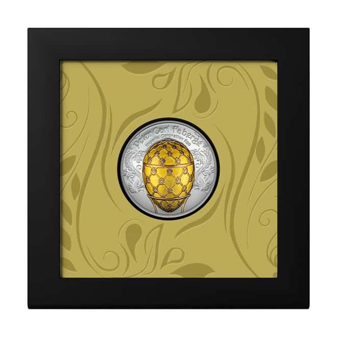 2024 Mongolia 2 oz Silver Faberge Imperial Coronation Egg Coin