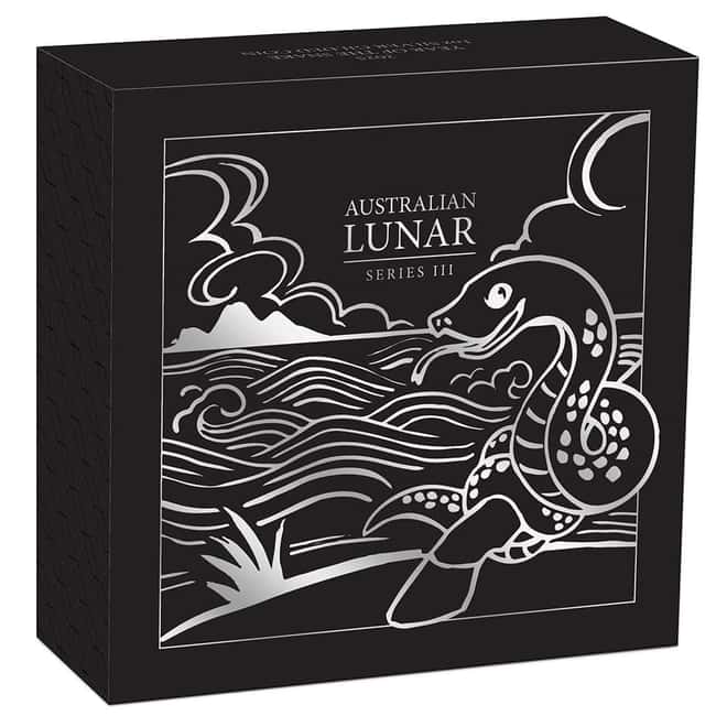 2025 1 oz Gilded Silver Lunar Snake Australian Perth Mint