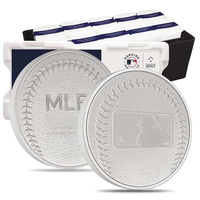 Box of 250 - 2024 New Zealand 1 oz Major League Baseball (MLB) Silver Round .999 Fine