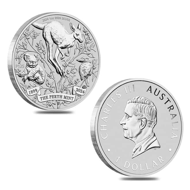 2024 Australia 4 oz Silver The Perth Mint's 125th Ann. 4-Coin Set
