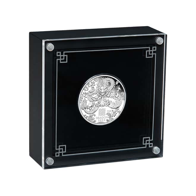 2024 1/2 oz Proof Silver Lunar Dragon Australian Perth Mint