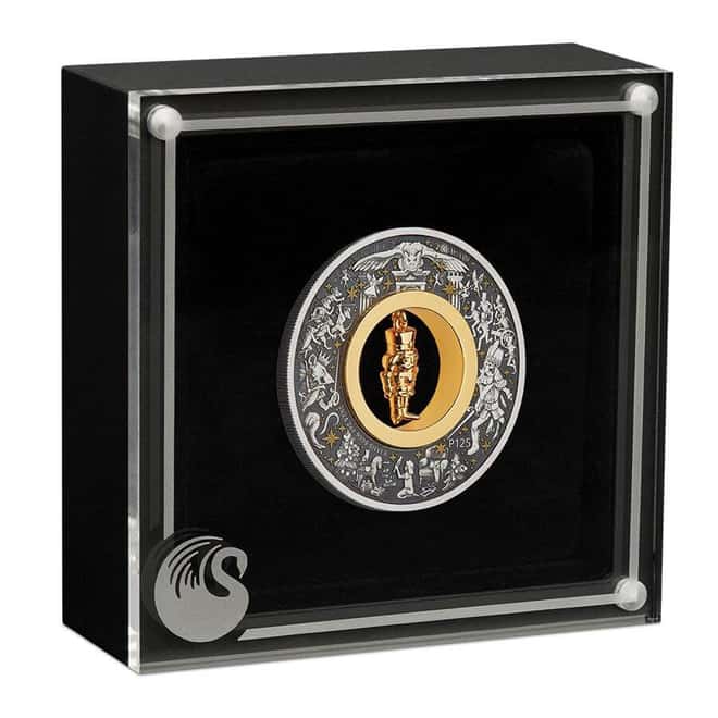 2024 2 oz Christmas Nutcracker Silver Coin Perth Mint