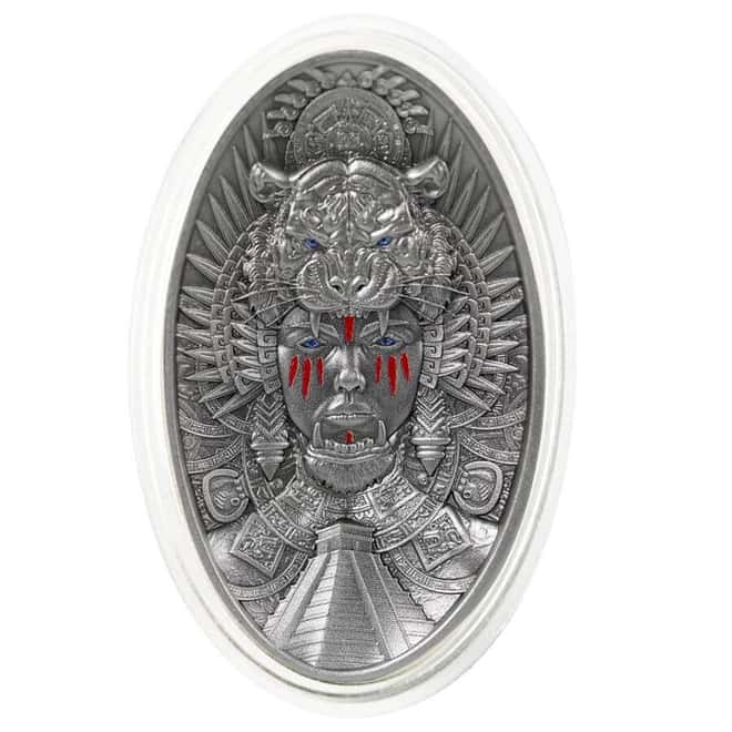 2024 Chad 2 oz Silver Aztec Warrior Queen High Relief Coin .999 Fine