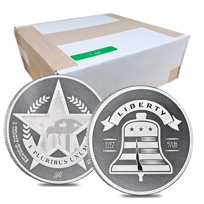 Roll of 20 - 1 oz Asahi Liberty Bell Silver Round .999 Fine