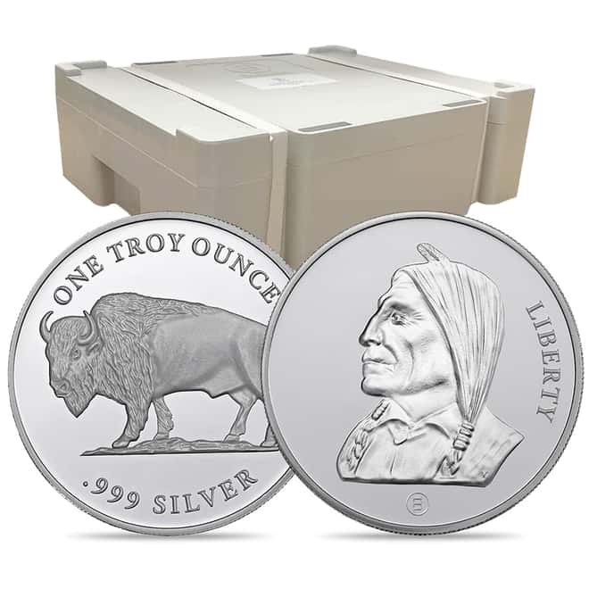 Box of 400 - 1 oz Buffalo Proof-like Silver Round .999 Fine