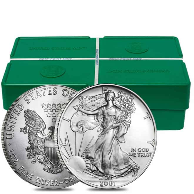 2001 1 oz Silver American Eagle $1 Coin BU