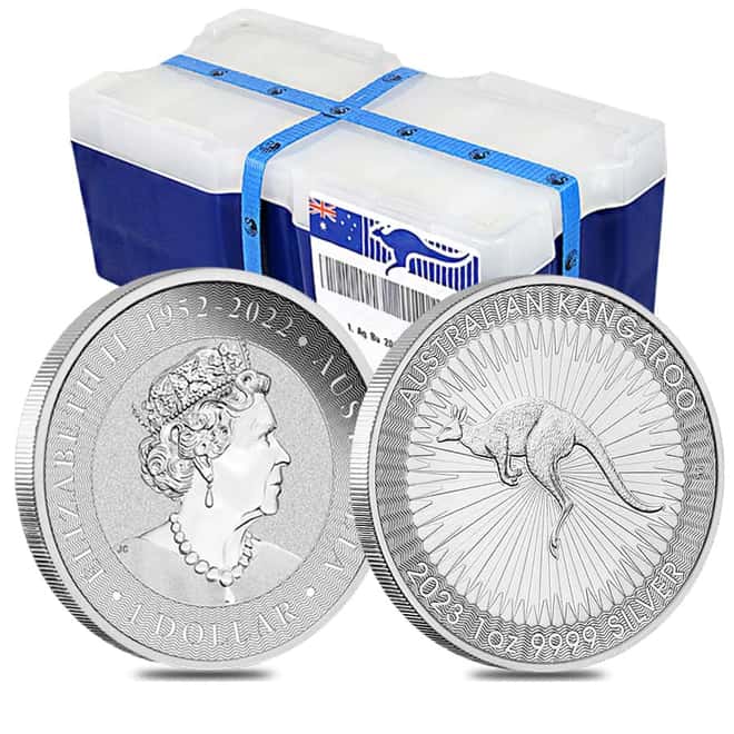 2023 1 oz Australian Silver Kangaroo Perth Mint Coin .9999 Fine BU