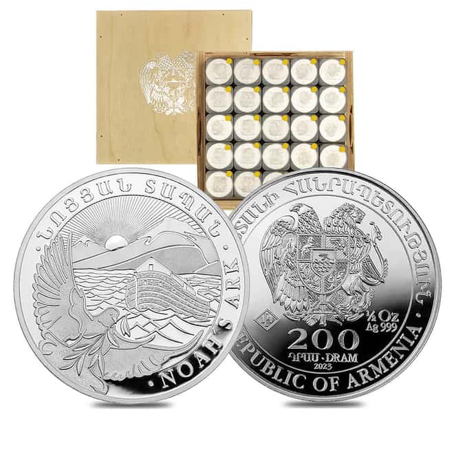 2023 Armenia 1/2 oz Noah's Ark Silver Coin 200 Dram .999 Fine BU