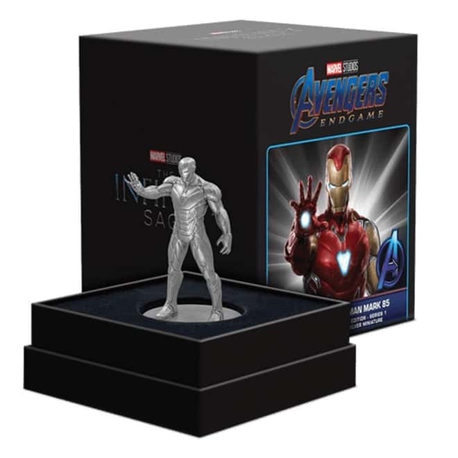 160 gram New Zealand Mint Marvel Iron Man Mark 85 Silver Miniature