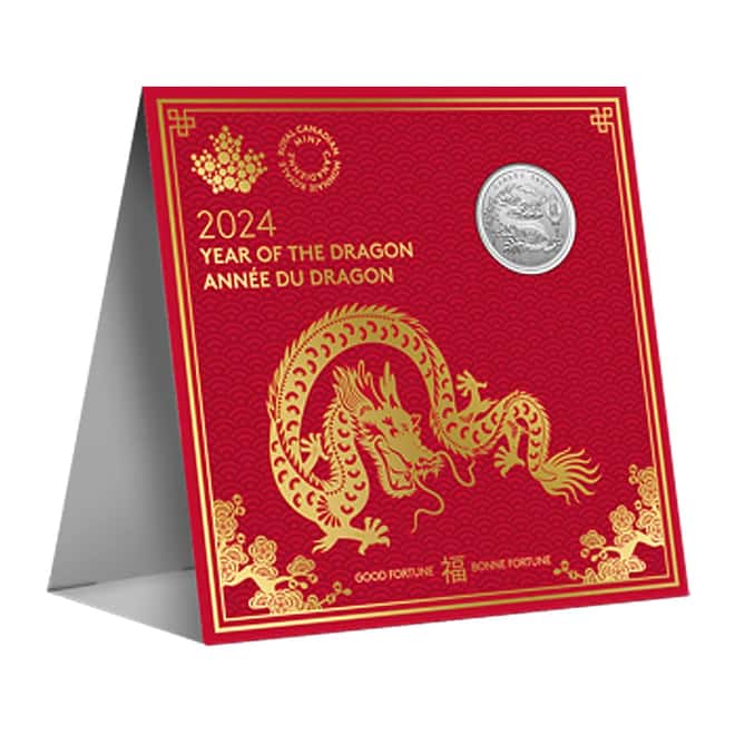 2024 Canada 1/4 oz Lunar Year of the Dragon Silver Coin