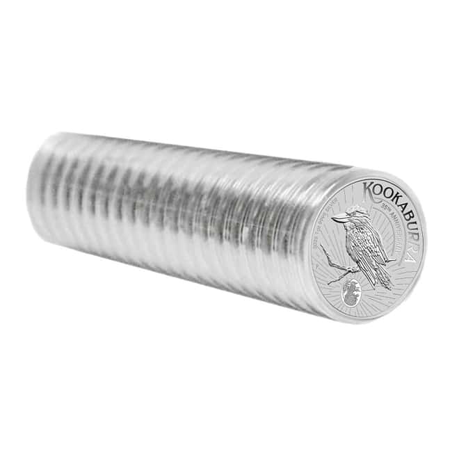 Box of 100 - 2025 1 oz Silver Australian Kookaburra Perth Mint BU