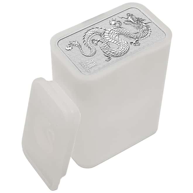 Tube of 20 - 1 oz Perth Mint Lunar Dragon Silver Bar .9999 Fine