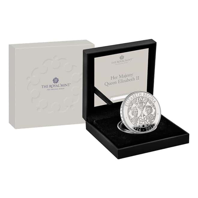 2022 Great Britain 56.56 gram Queen Elizabeth II Piedfort Proof Silver Coin .925 Fine (w/Box & COA)
