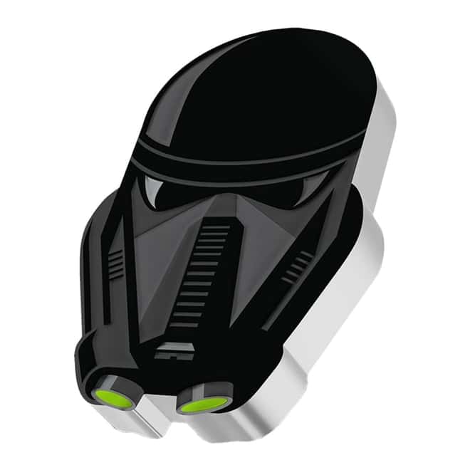 2022 Niue 1 oz Silver Death Trooper Shaped Coin - Star Wars Faces of the Empire .999 Fine (w/Box & COA)
