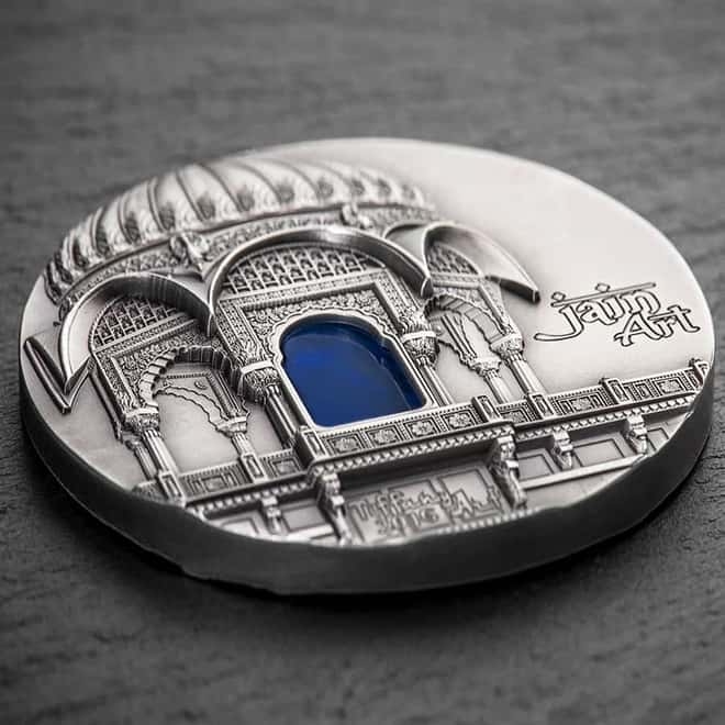 2016 Palau 2 oz Silver Tiffany Art Jain Art Coin .999 Fine (In Cap)