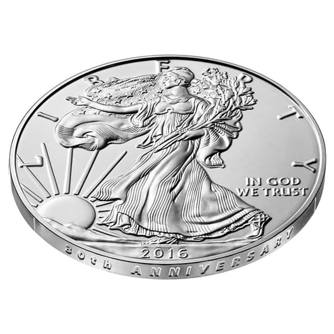 2016-W 1 oz Burnished Silver American Eagle $1 Coin NGC MS 69