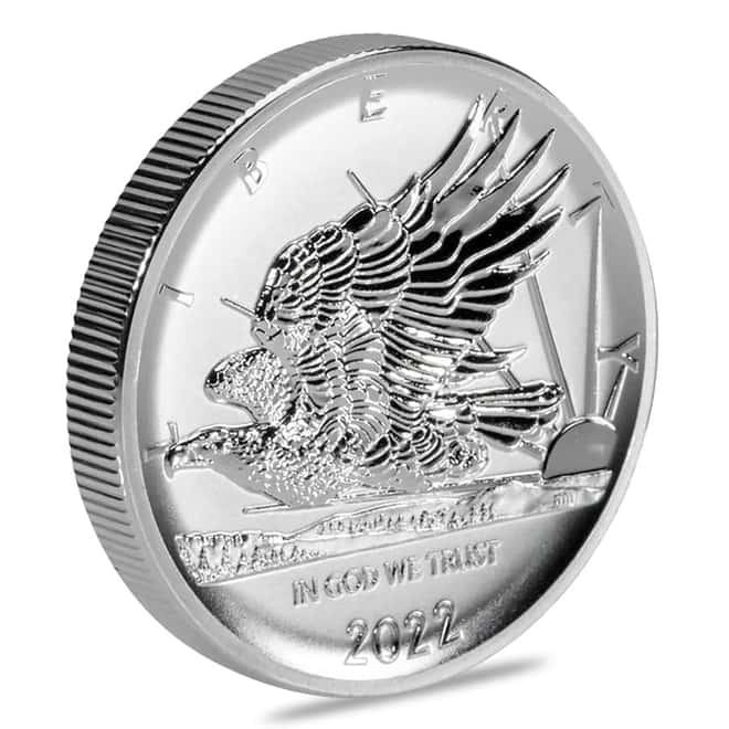 2022 2 oz Silver Mercanti Double Eagle Reverse Proof Round (w/COA)