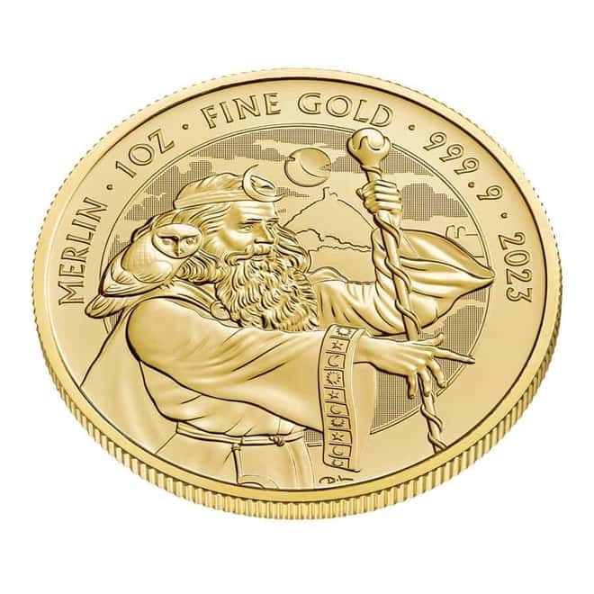 2023 Great Britain 1 oz Gold Merlin Coin BU