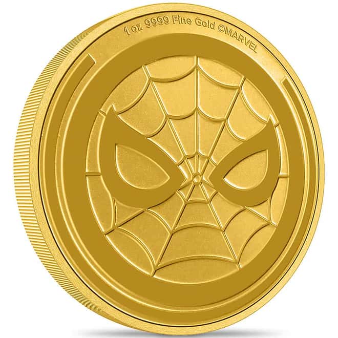 2023 Niue 1 oz Marvel Spider-Man Gold Coin .9999 Fine BU