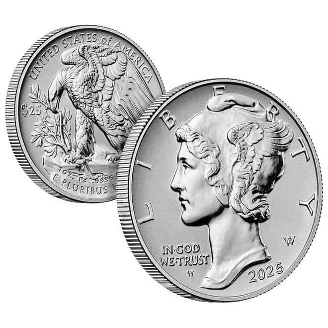 2025-W 1 oz Reverse Proof Palladium American Eagle $25 Coin (w/Box & COA)
