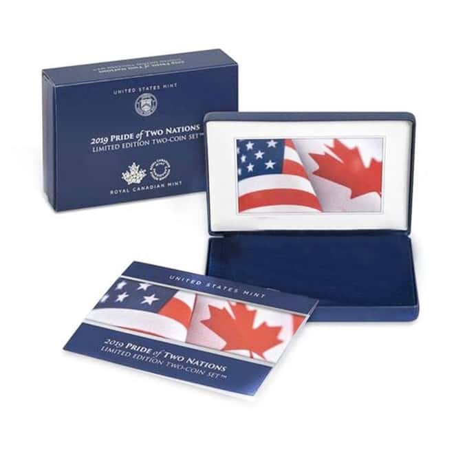 NO COIN - 2019 Pride of Two Nations 2-Coin Set (OEM Box)