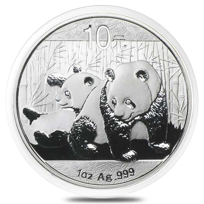 2010 1 oz Chinese Silver Panda BU (In Cap)