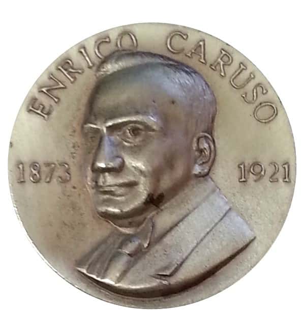 1873-1921 Enrico Caruso 1.17 oz Sterling Silver .925 High Relief Medal
