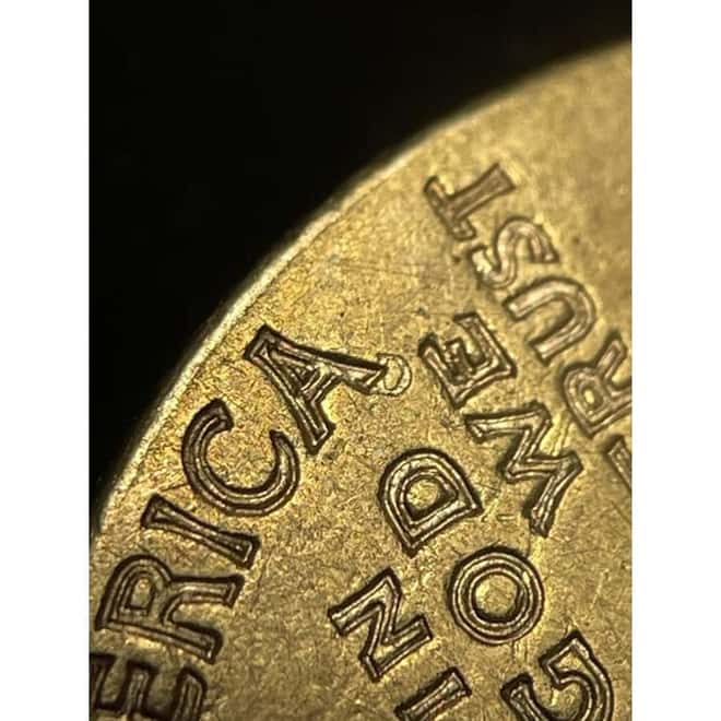 1909 D $5 Indian Head Half Eagle Gold Coin NGC AU Mint Error Dropped D