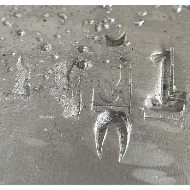 100 oz Engelhard Silver Bar (1st Series, 6-digit Serial, Rotary Stamp Error)