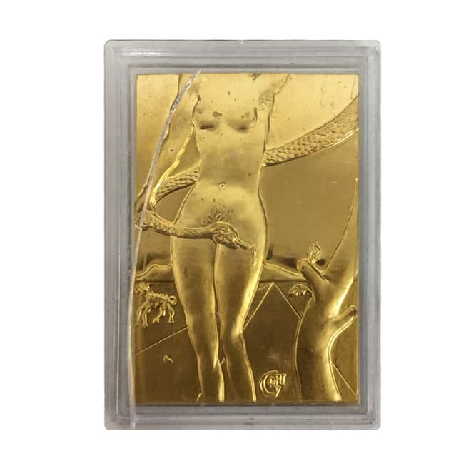 1981 3 oz Gold Salvador Dali Adam Eve and The Original Sin 3-Medal Set .999 Fine (w/Box)