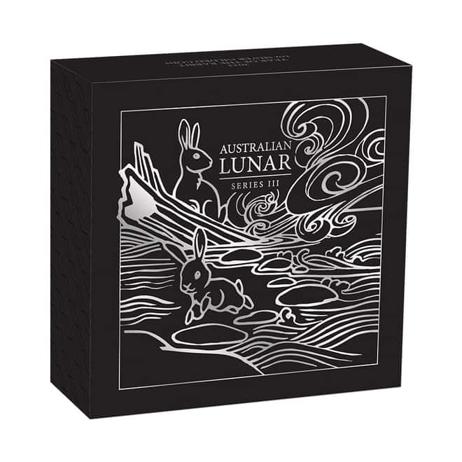 2023 1 oz Gilded Silver Lunar Year of The Rabbit Australian Perth Mint (w/Box & COA)