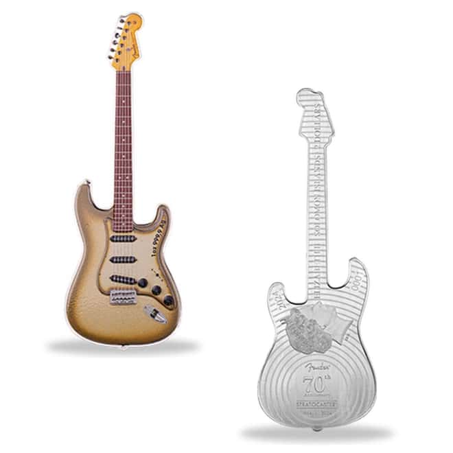 2024 PAMP 1 oz Silver Fender® Stratocaster® Guitar Coin Mystery Box