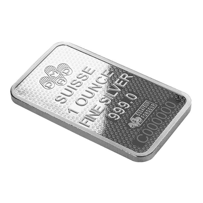 1 oz Silver Bar PAMP Suisse Lady Fortuna 45th Ann (in Assay)