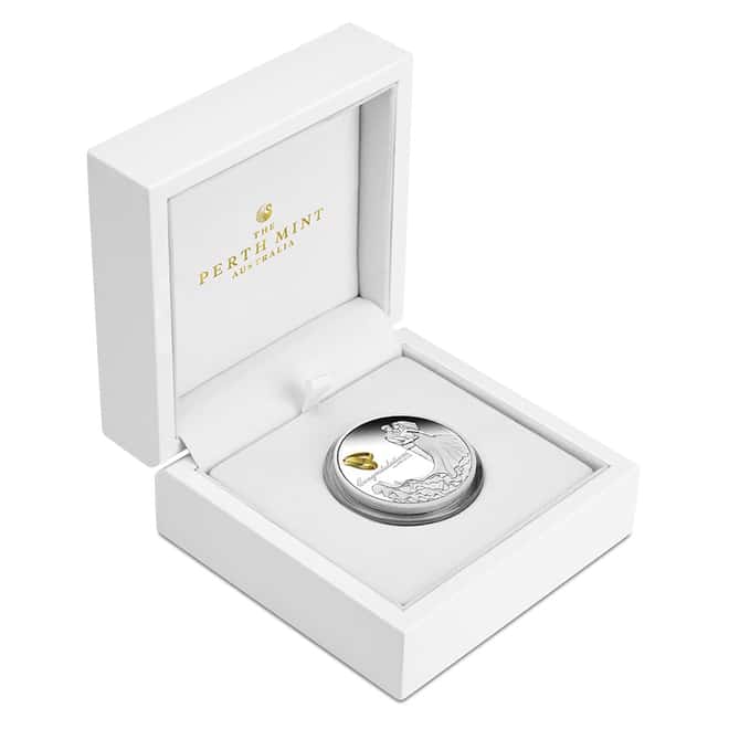 2023 1 oz Wedding Proof Silver Coin Australian Perth Mint (w/Box & COA)