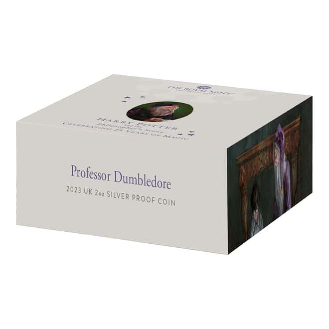 2023 UK 2 oz Harry Potter Dumbledore Proof Silver Coin