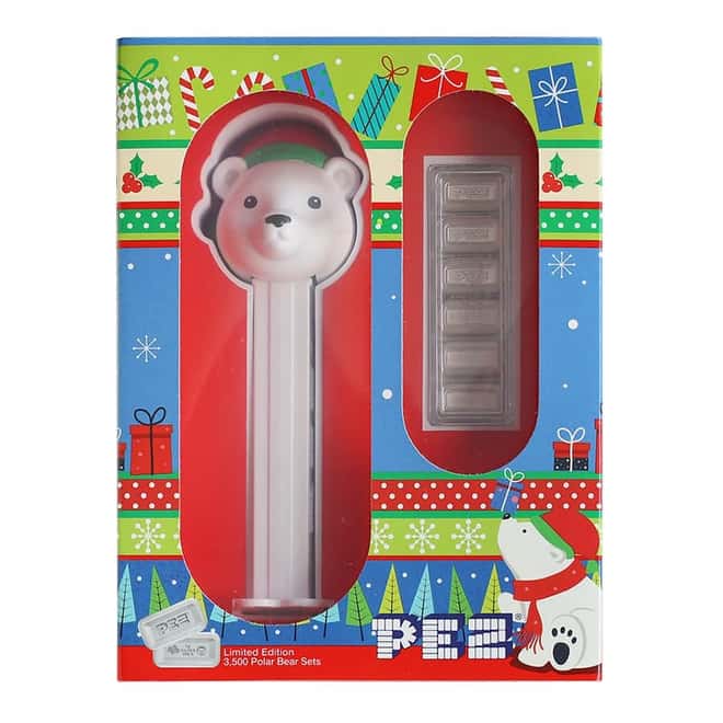 2024 30 Gram PAMP Polar Bear PEZ® Dispenser & Silver Wafers