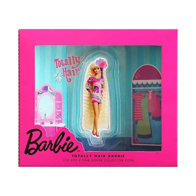 2024 Solomon Islands 1 oz Totally Hair Barbie™ Silver Coin