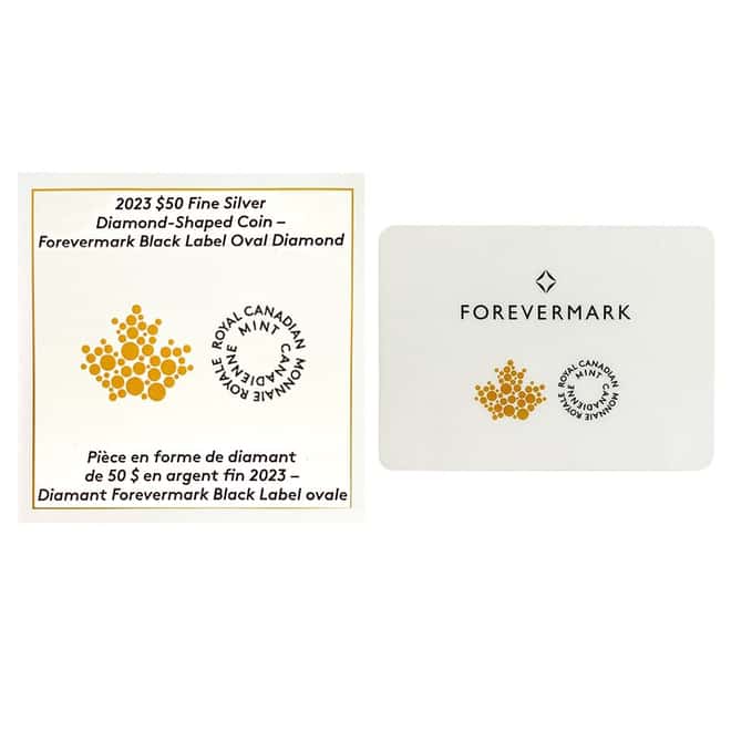 2023 Canada 3 oz Silver Oval Diamond Shaped Coin (w/Box & COA)