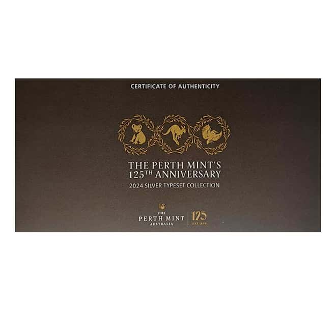 2024 Australia 4 oz Silver The Perth Mint's 125th Ann. 4-Coin Set