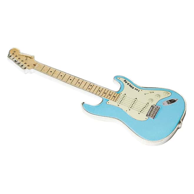 2023 SI 1 oz Silver Fender Stratocaster Daphne Blue Guitar Coin