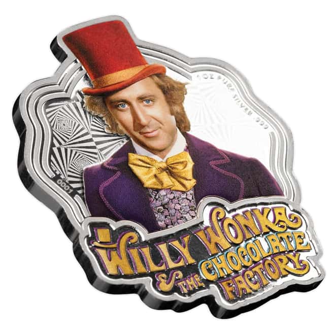 2024 Samoa 1 oz Willy Wonka Shaped Silver Coin
